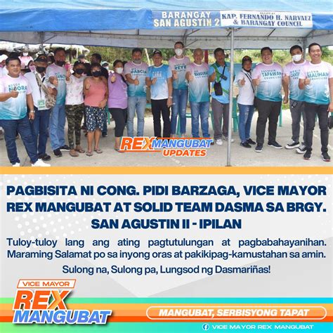 rex mangubat|Vice Mayor Rex Mangubat Welcome Message .
